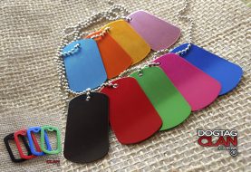 Dog tag coloridas