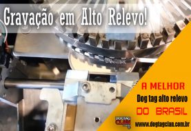 Dog tag customizável