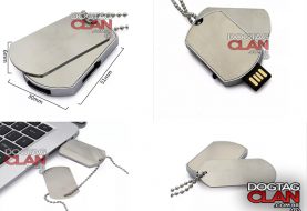 Dog tag  USB Pen drive Flash stick estilo militar 4GB-8GB