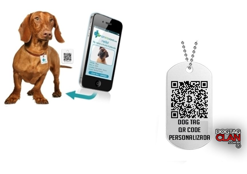Dog tag QR code