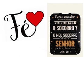 Dog tag Plaquinha mensagem de Fé homenagem Bíblia