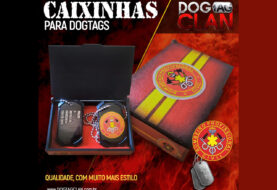 Caixa para dog tag bombeiros