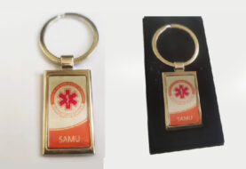CHAVEIRO EM AÇO ESCOVADO SAMU