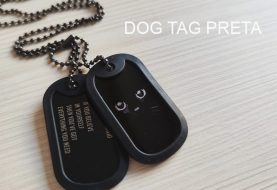 Dog tag preta